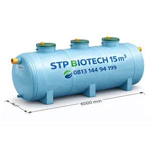 STP Biotech 15 m3 kapasitas 15000 liter untuk 75 orang
