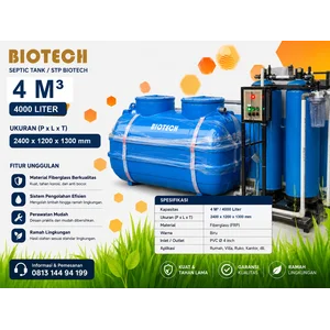 IPAL MBG 4 m3 4000 liter