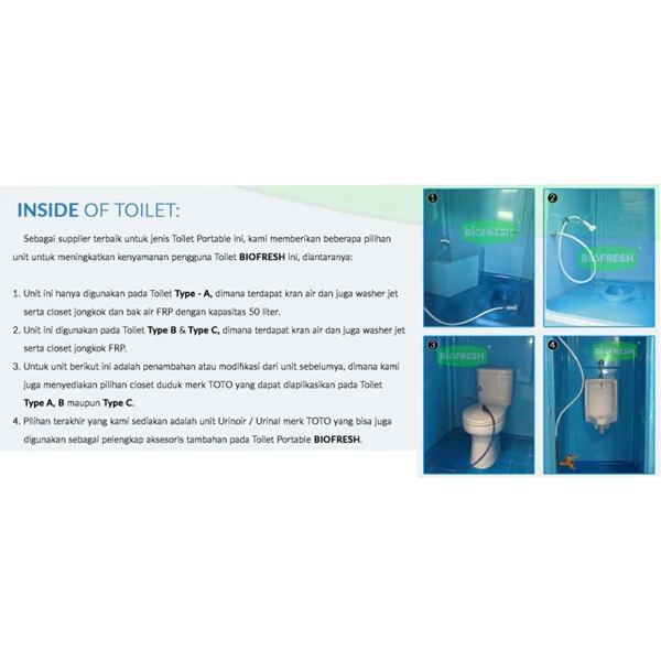  Toilet Portable Biofresh Type C