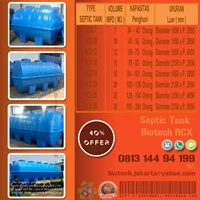 RCX 20 Septic Tank for capacity 100 person
